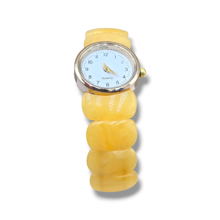 Bracciale orologio di ambra del Baltico