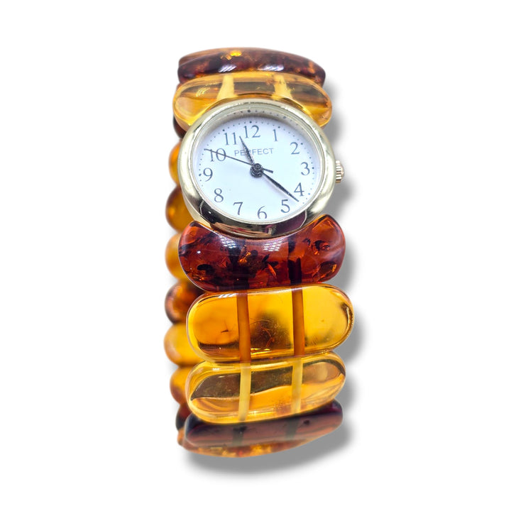 Bracciale orologio di ambra del Baltico