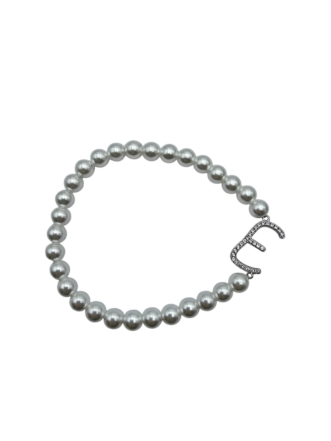 FINE COLLEZIONE  - Bracciale iniziale in argento montato su perle Lucia Vitiello Gioielli di Napoli