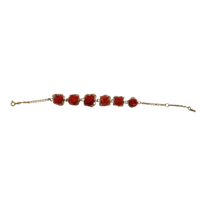 coral roses bracelet