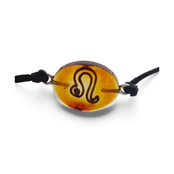Bracciali Segni zodiacali di Ambra montati in Acciaio