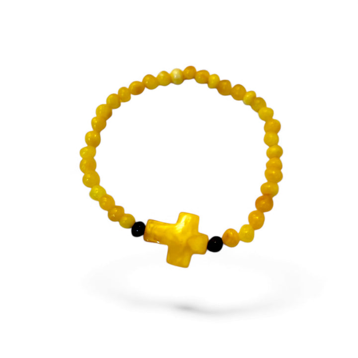 Bracciali croce di ambra del Baltico