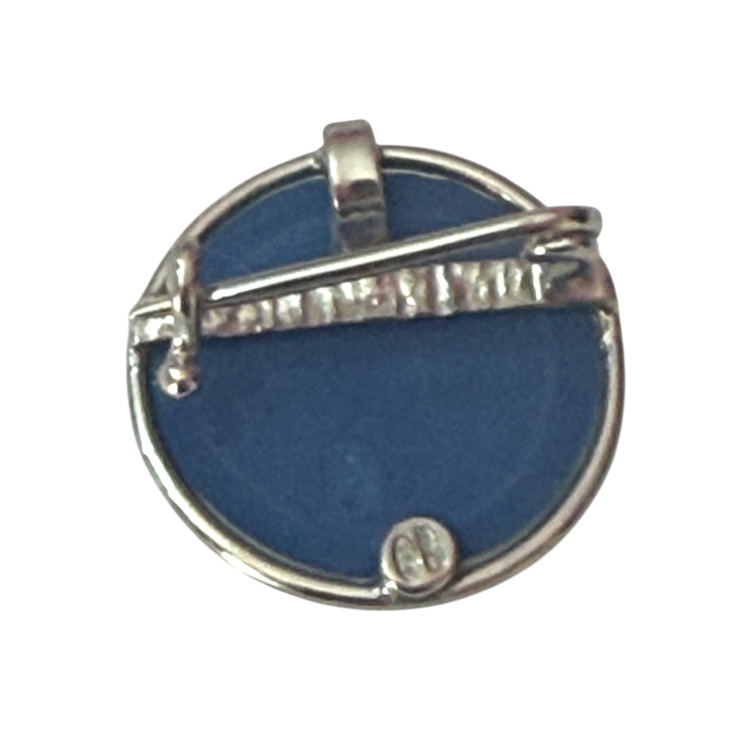 Ciondolo la Madonna degli angeli,  incisa su ceramica e montato in argento