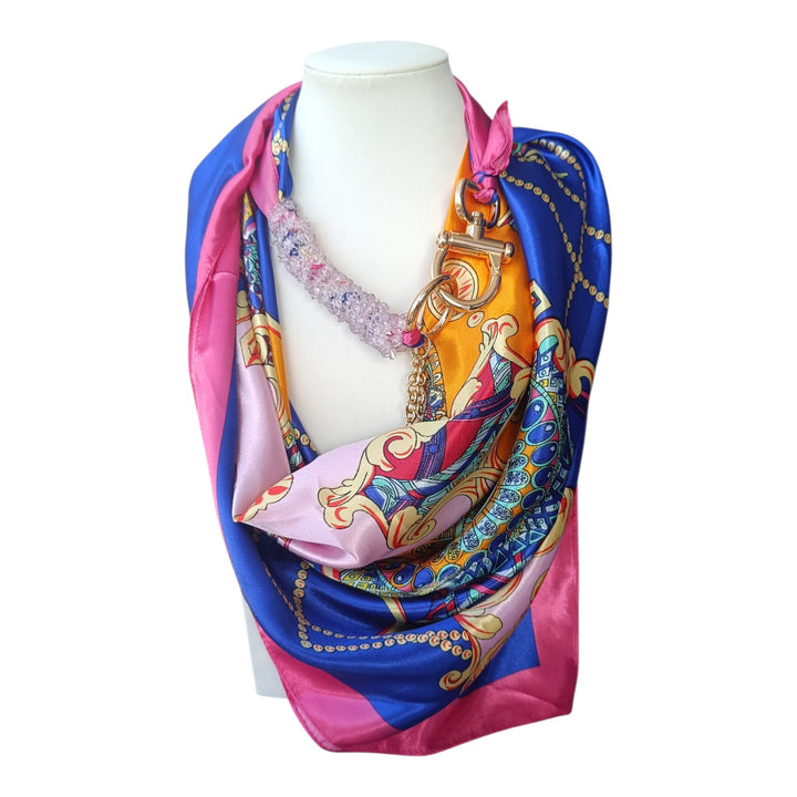 Collana Foulard Gioiello di Agate colorate
