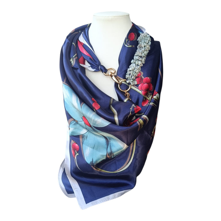 Collana Foulard Gioiello di Agate colorate