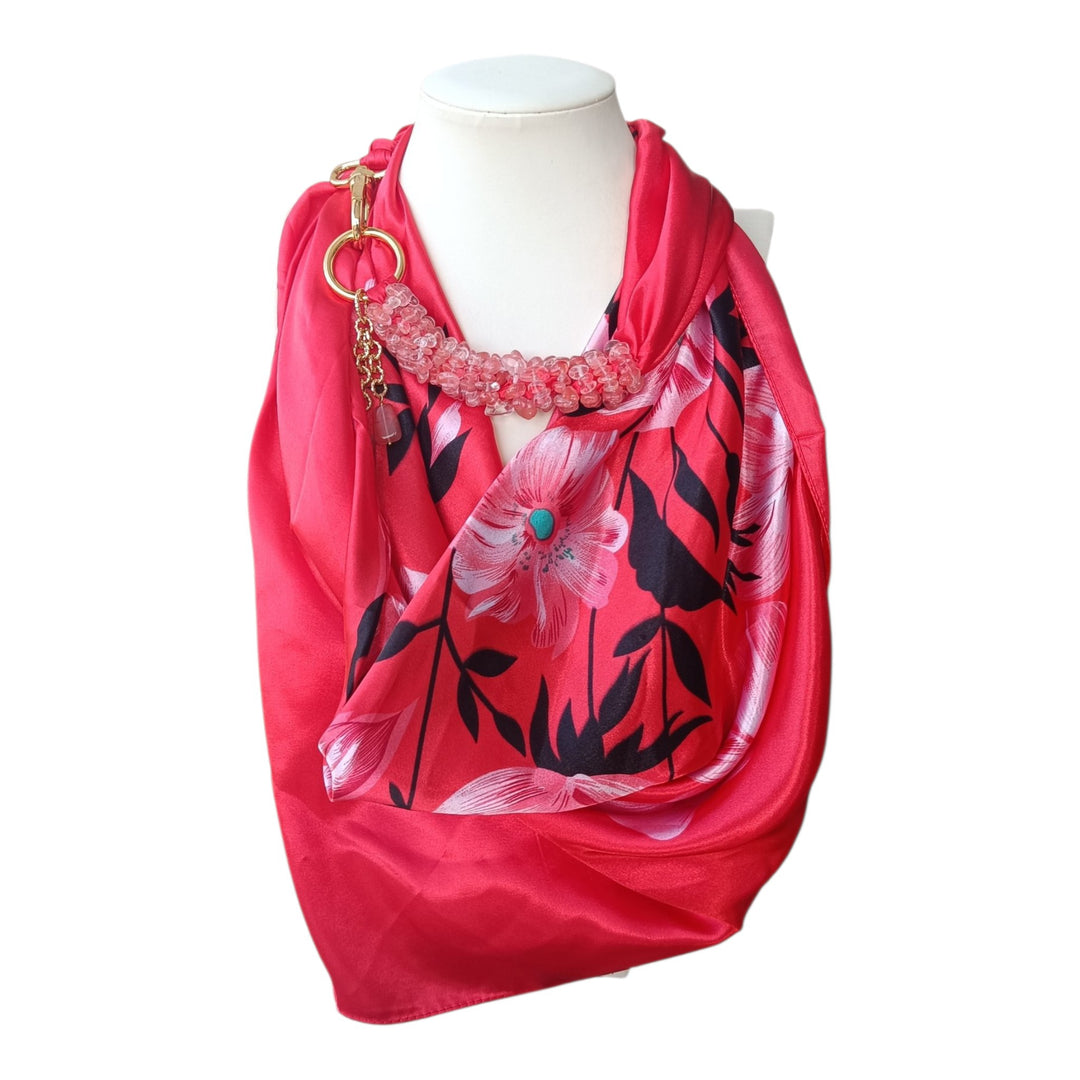Collana Foulard Gioiello di Agate colorate