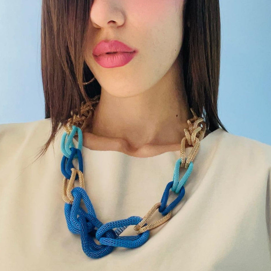 FINE COLLEZIONE - Collana catena colorata