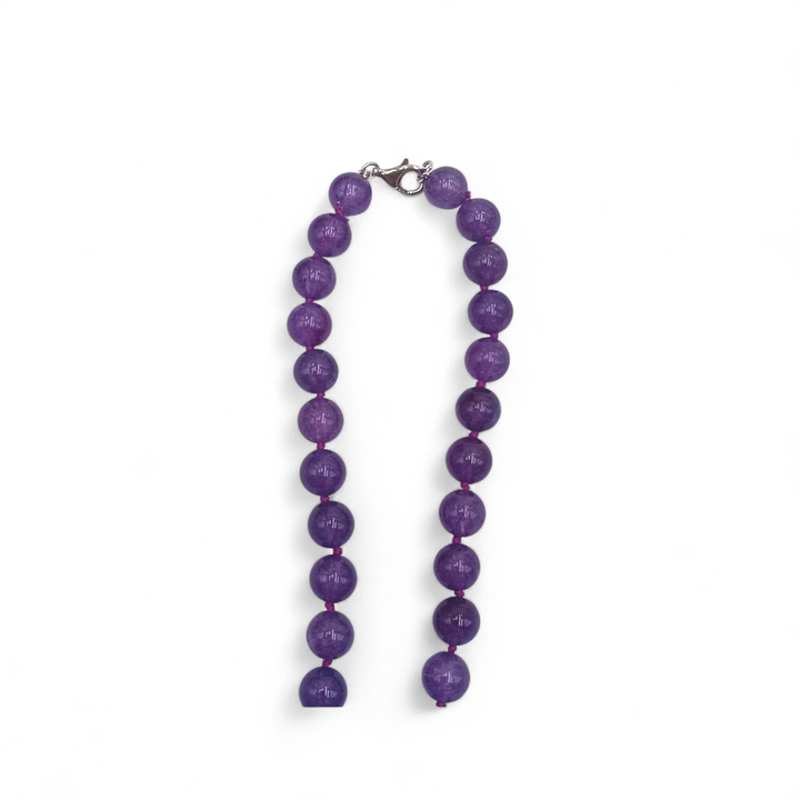 Collana Dama di Cammeo, Ametista e Corallo montata in Argento