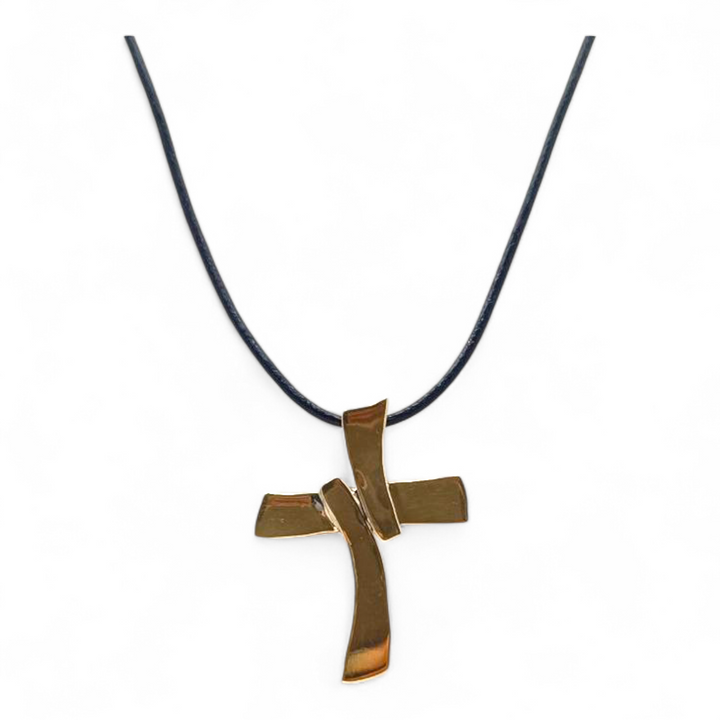 Collana Croce in Ottone
