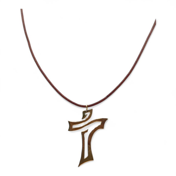 Collana Croce in Ottone