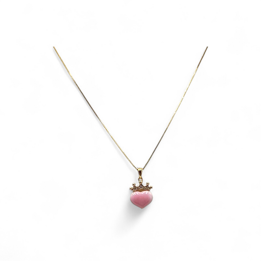 Collana principessa di Conchiglia montato in Argento Dorato