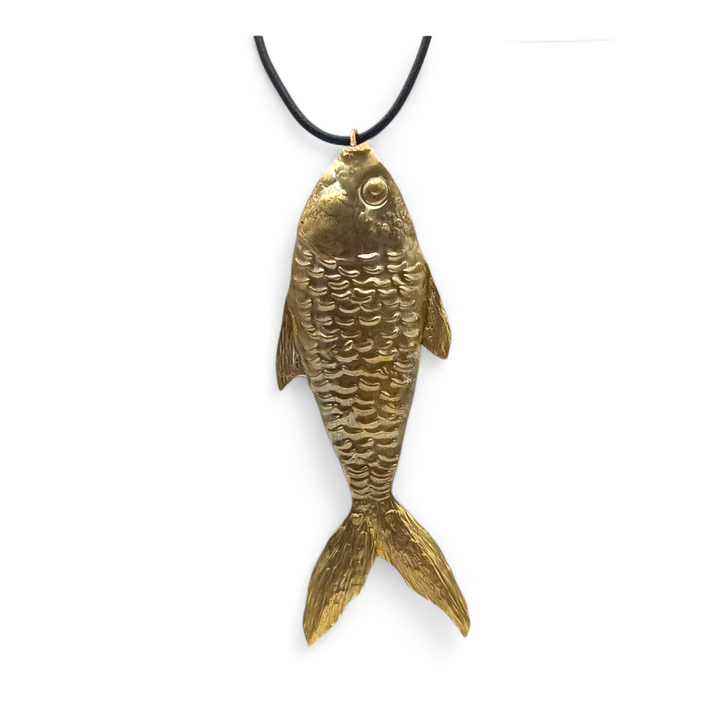 Collana Pesce in Ottone