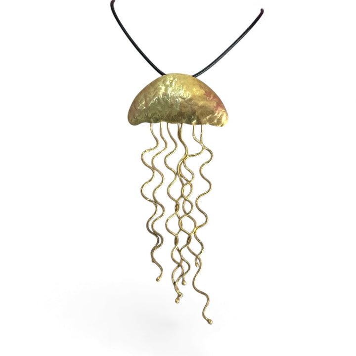Collana con Ciondolo Medusa in Ottone Dorato