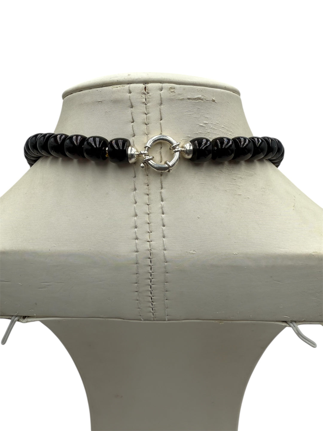 Collana multicolore di Ambra del baltico montato in argento