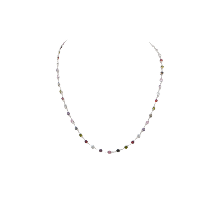 Collana "zirconi" montata in argento