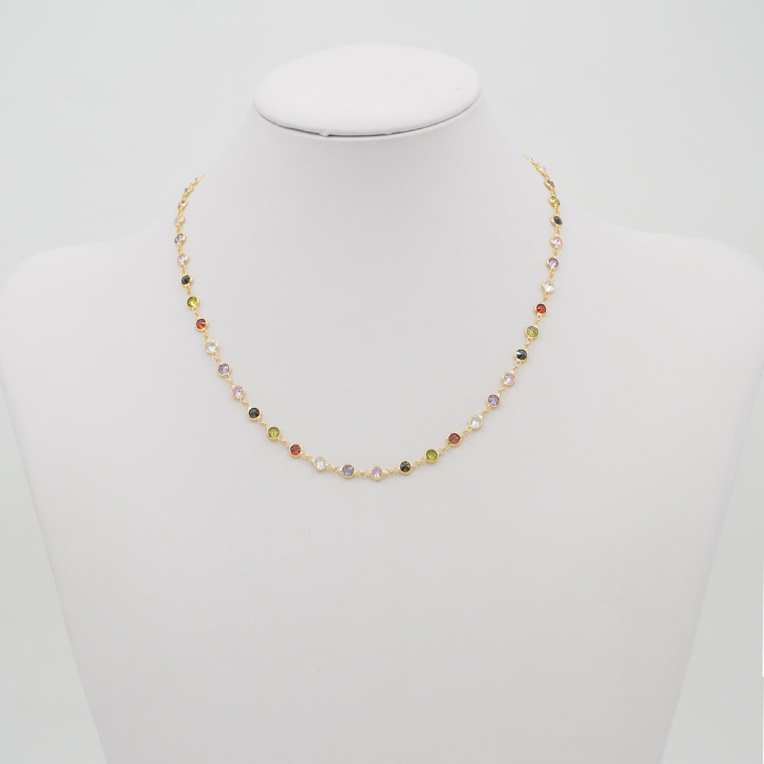Collana "zirconi" montata in argento