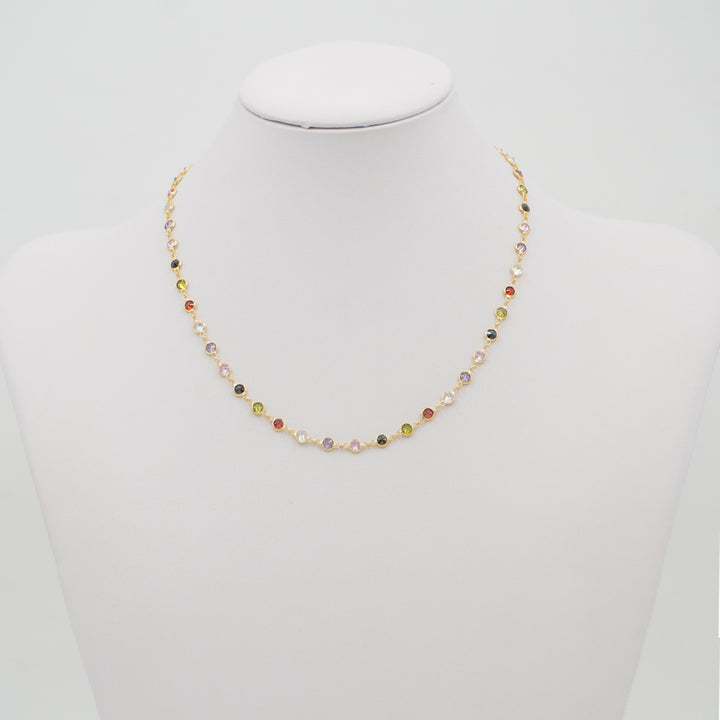 Collana "zirconi" montata in argento
