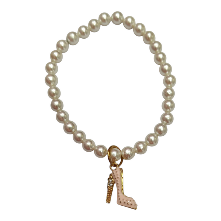 END OF COLLECTION - Shoe bracelet with river pearls