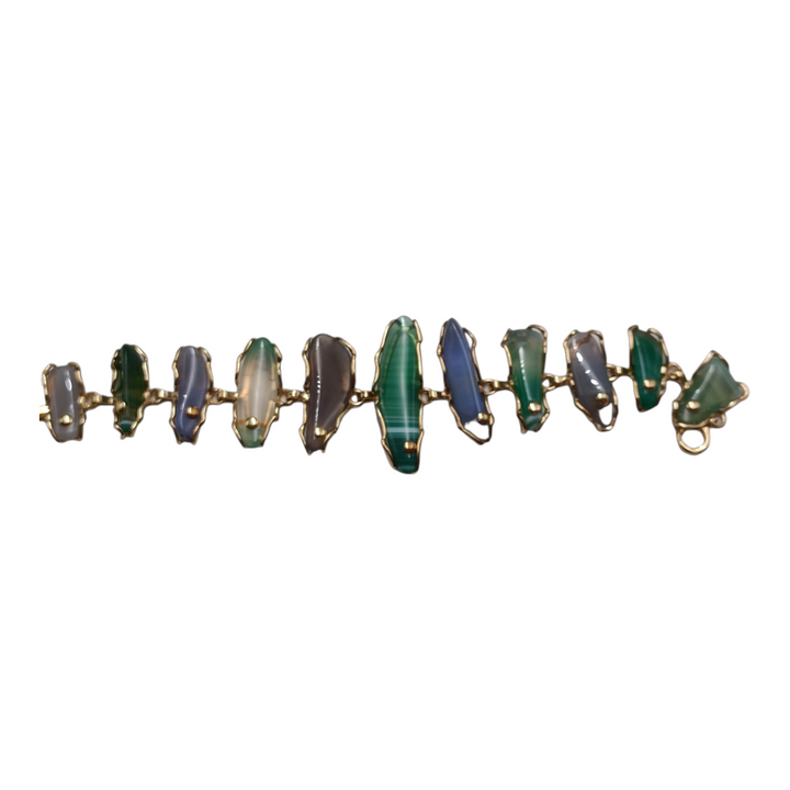 END OF COLLECTION - Bracelet on green agate