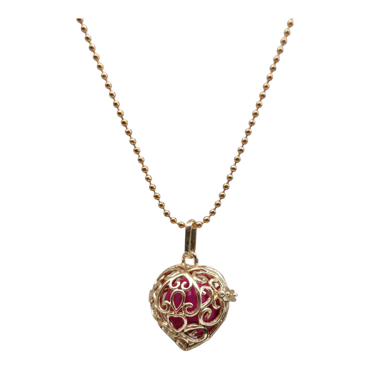 END OF COLLECTION - "Angel Caller" Necklace in Steel 