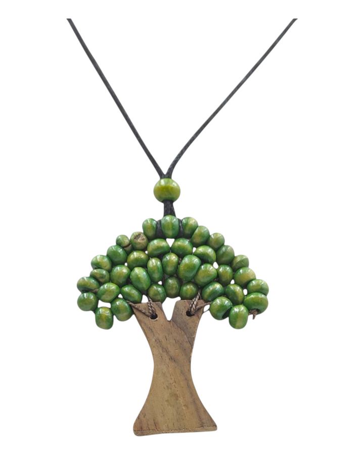 END OF COLLECTION - wooden tree of life necklace
