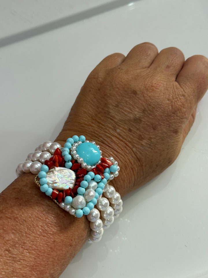 Fine collezione - Bracciali Multifili di perle