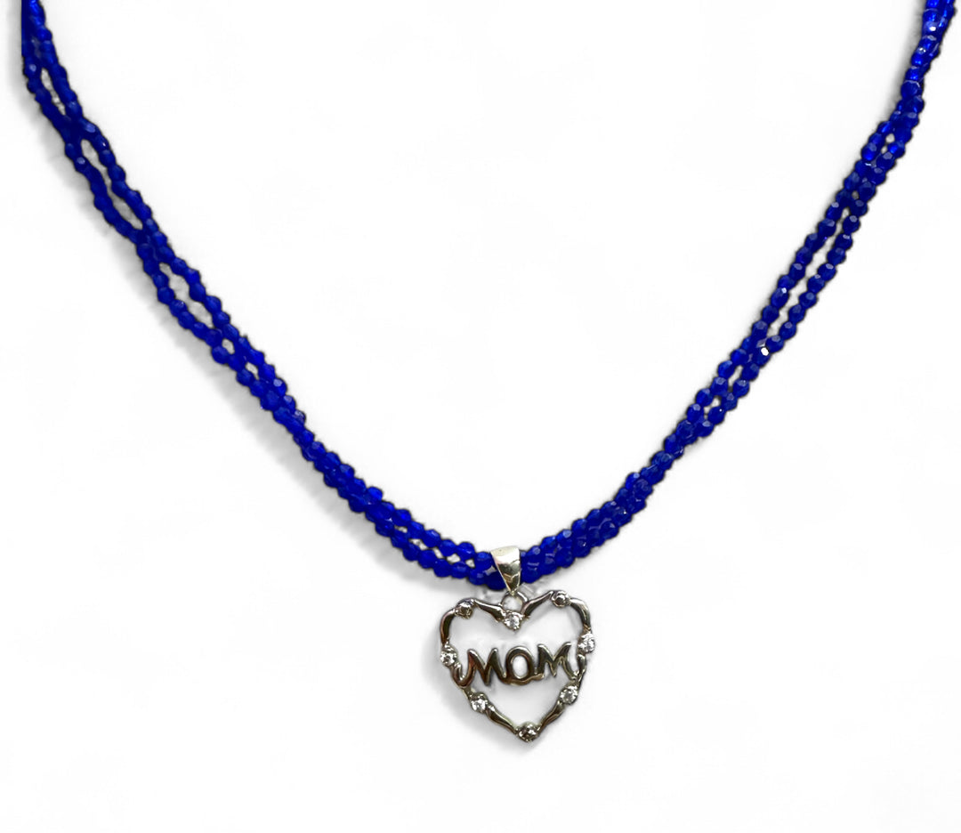 Idea regalo Festa della mamma - collana cuore argento con collana zirconi colorati