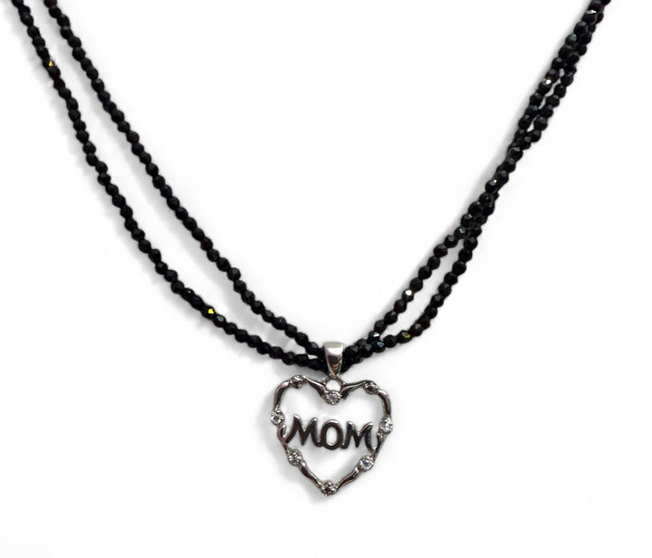 Idea regalo Festa della mamma - collana cuore argento con collana zirconi colorati