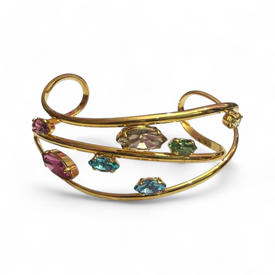 Multicolored bracelet of precious Murano crystals