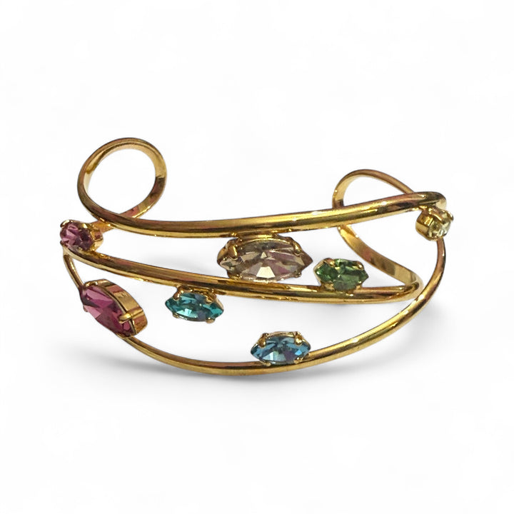 Multicolored bracelet of precious Murano crystals