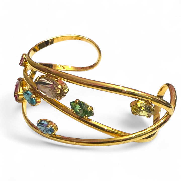 Multicolored bracelet of precious Murano crystals