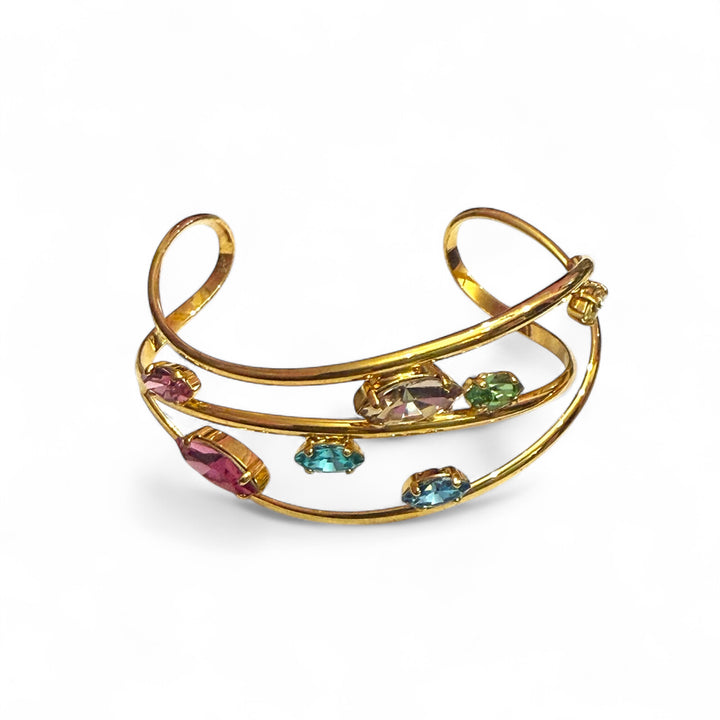 Multicolored bracelet of precious Murano crystals