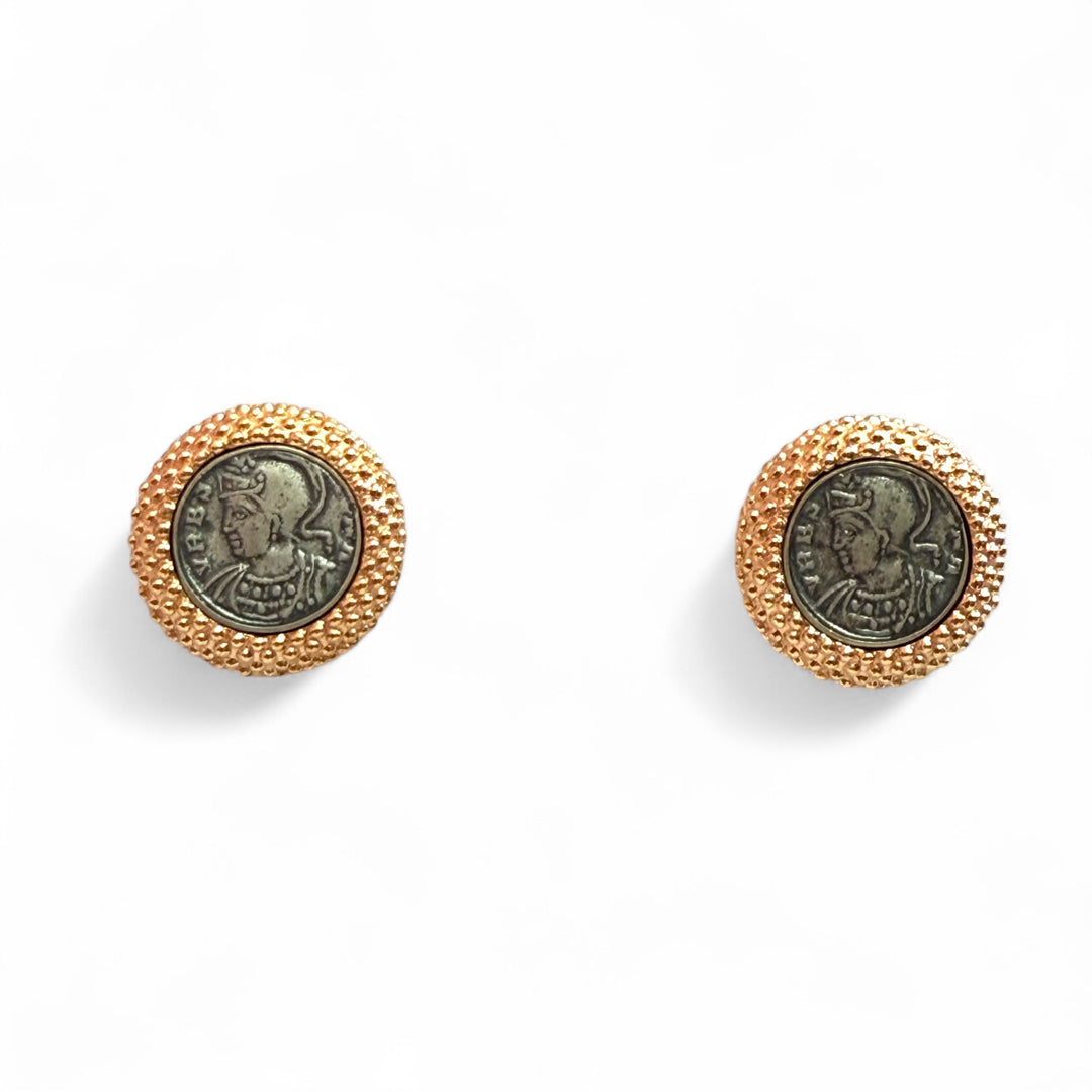 Fine collection - Roman coin earrings in silver
