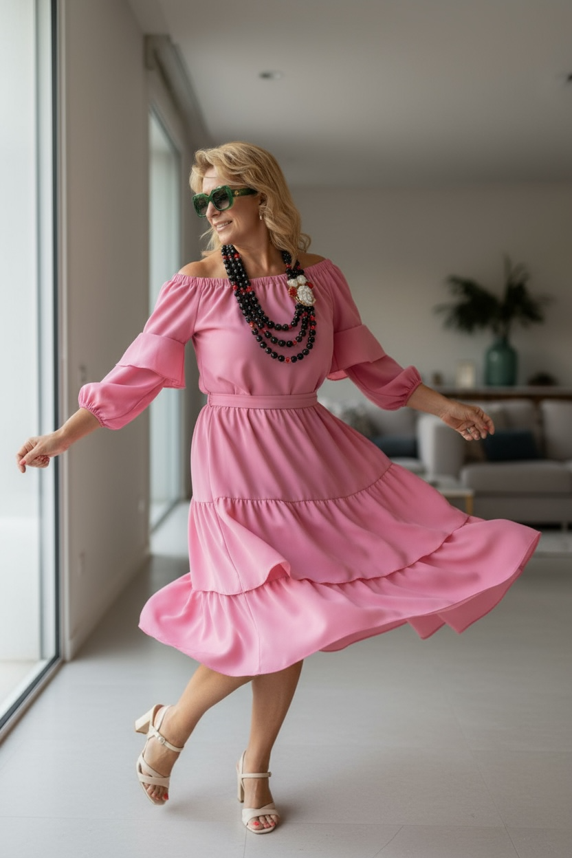 Multi-strand necklace of black agate, coral with cameo mounted in silver