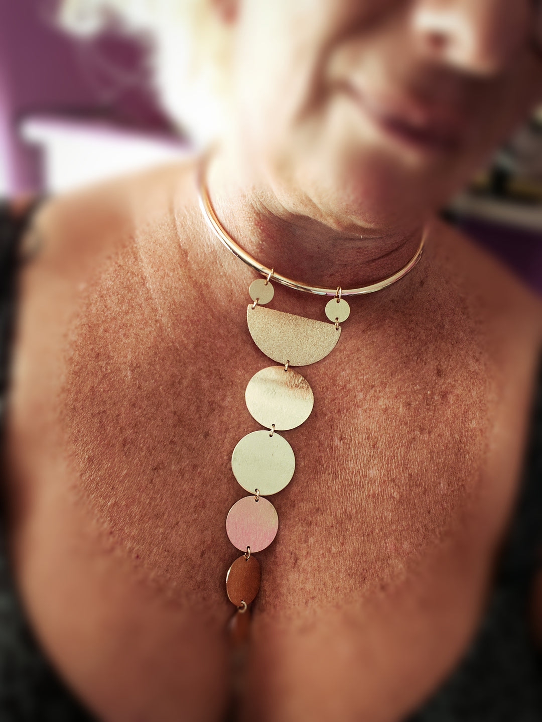 END OF COLLECTION - Egyptian necklace with spheres