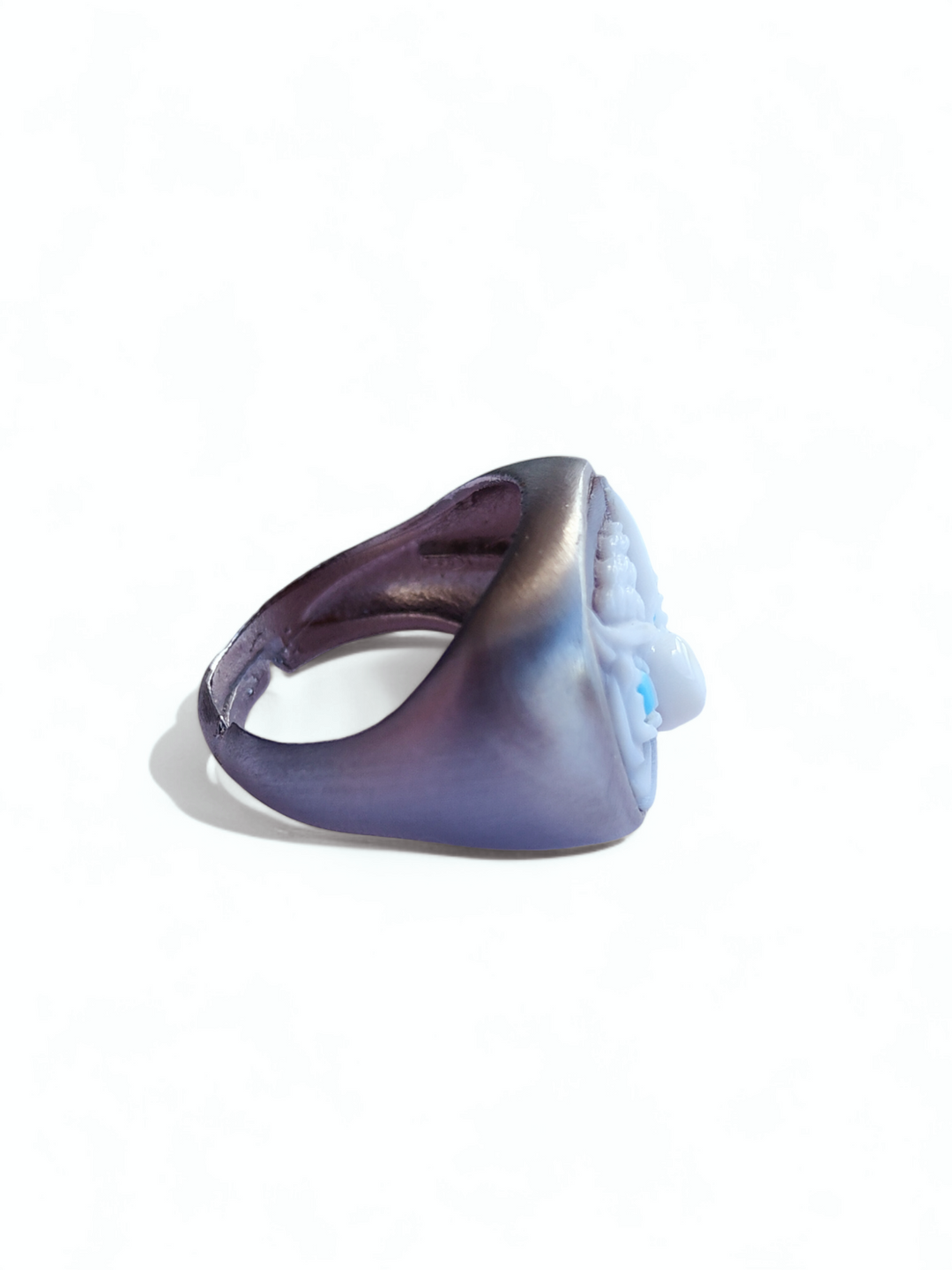 SILVER MOUNTED CAMEO "OWL" RING