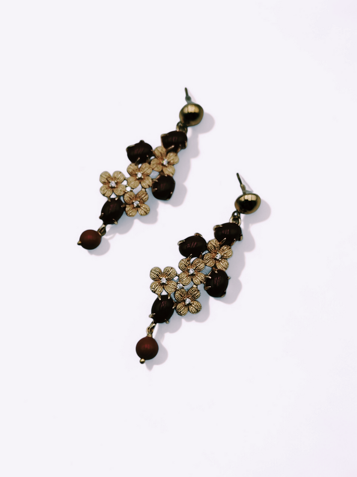 End of collection - coral paste earrings