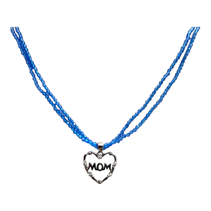 Idea regalo Festa della mamma - collana cuore argento con collana zirconi colorati