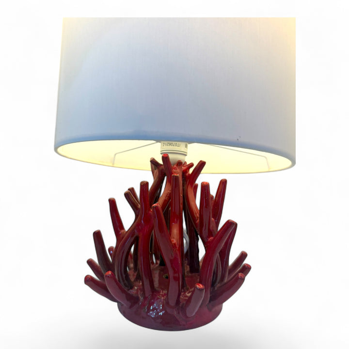 Lampada da tavolo ramo di ceramica vietrese