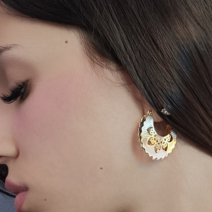 END OF COLLECTION - Fan earrings