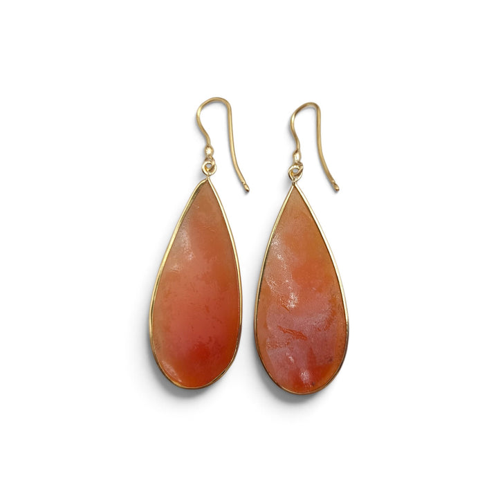 Orecchini Dee di Cammeo sardonico montati in Oro 18 kt.