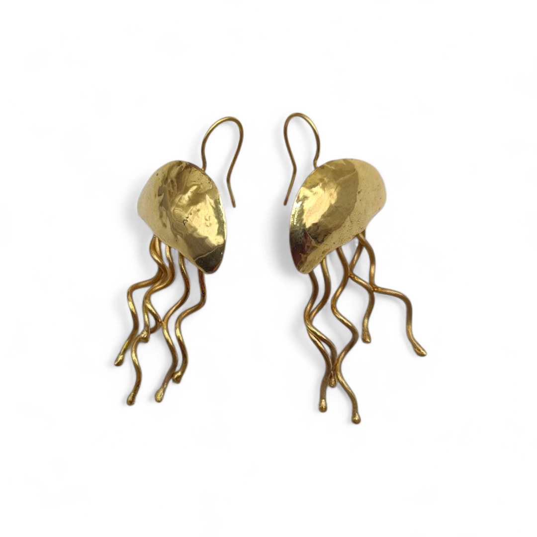 Orecchini Medusa in Ottone e Argento