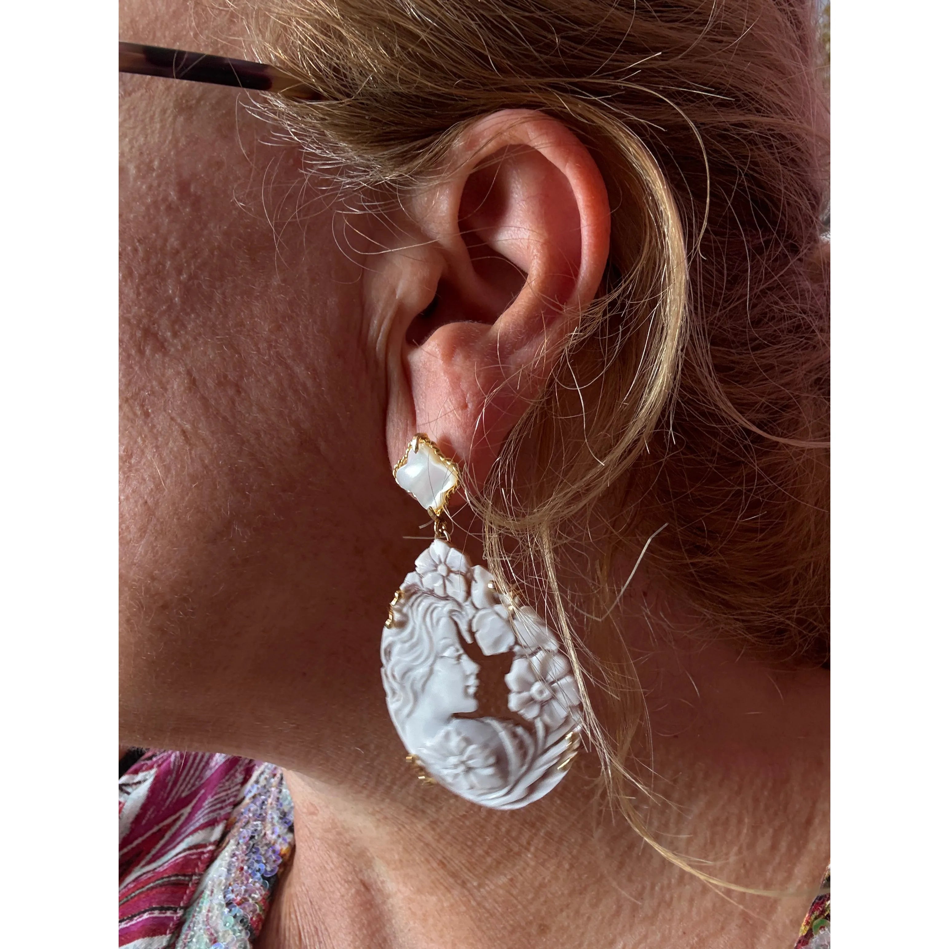 Orecchini Lucertola In Argento Sterling 925 Con Bagno Oro 24K, 17mm, Regalo Donna