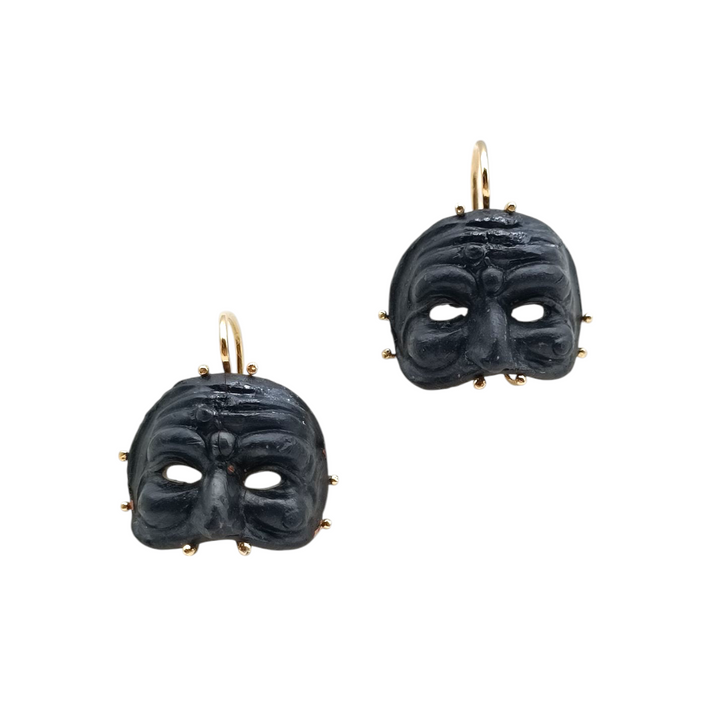 END OF COLLECTION - TERRACOTTA EARRINGS MOUNTED ON SILVER