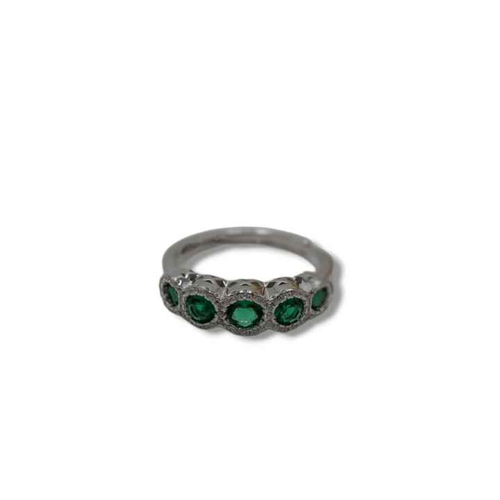 Anello fascia in zirconi