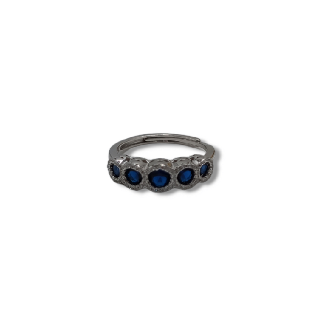Anello fascia in zirconi