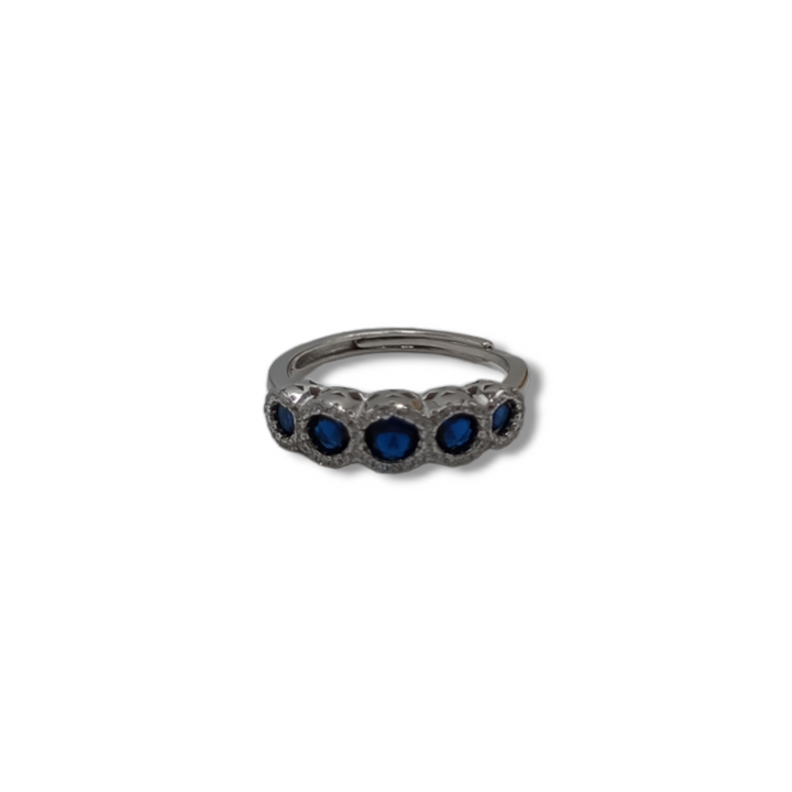 Anello fascia in zirconi