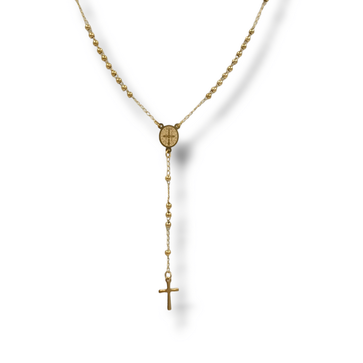 END OF COLLECTION - Rosary necklace on steel