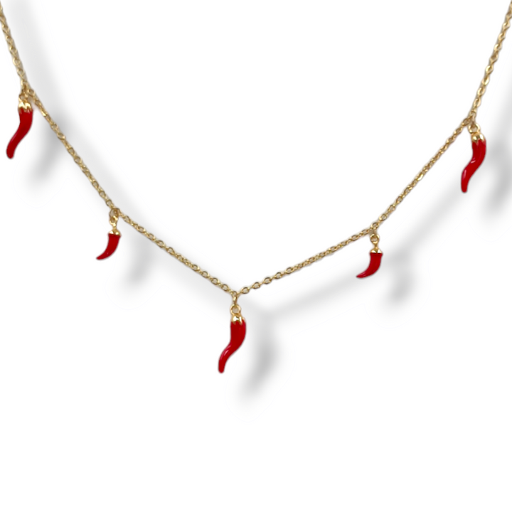 END OF COLLECTION OFFER - Horn necklace on steel