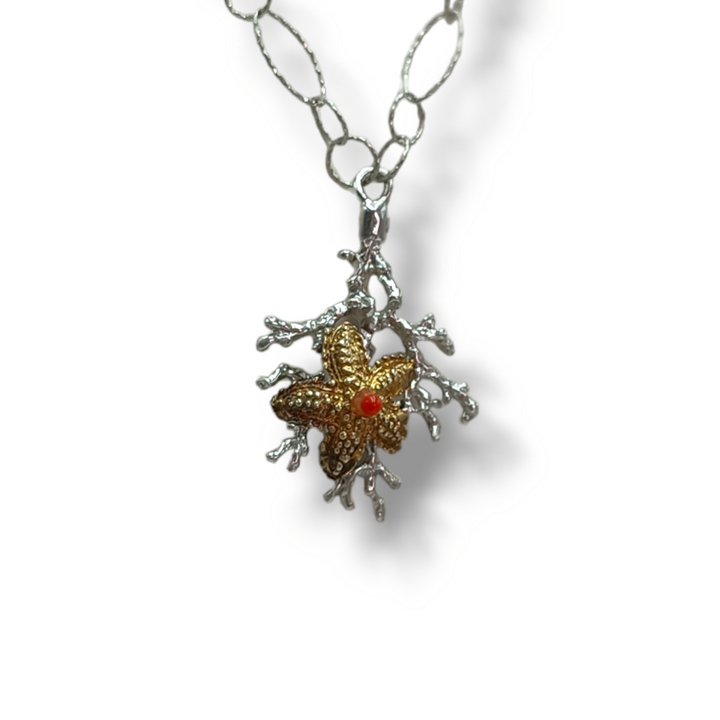 END OF COLLECTION - Branch pendant on silver